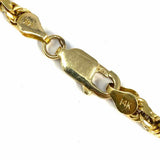 Estate 14K Yellow Gold Rope 21" Chain Necklace