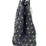 JIMMY CHOO Sasha Black Star Studded Patent Leather Tote