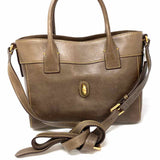 Dooney & Bourke Florentine Amelie Taupe Tote Leather Satchel