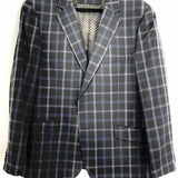 Douglas & Grahame Alfredo Rodina Men's black/blue Plaid Sport Coat