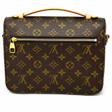 LOUIS VUITTON Pochette Metis Coated Canvas Brown Top Handle Monogram Crossbody