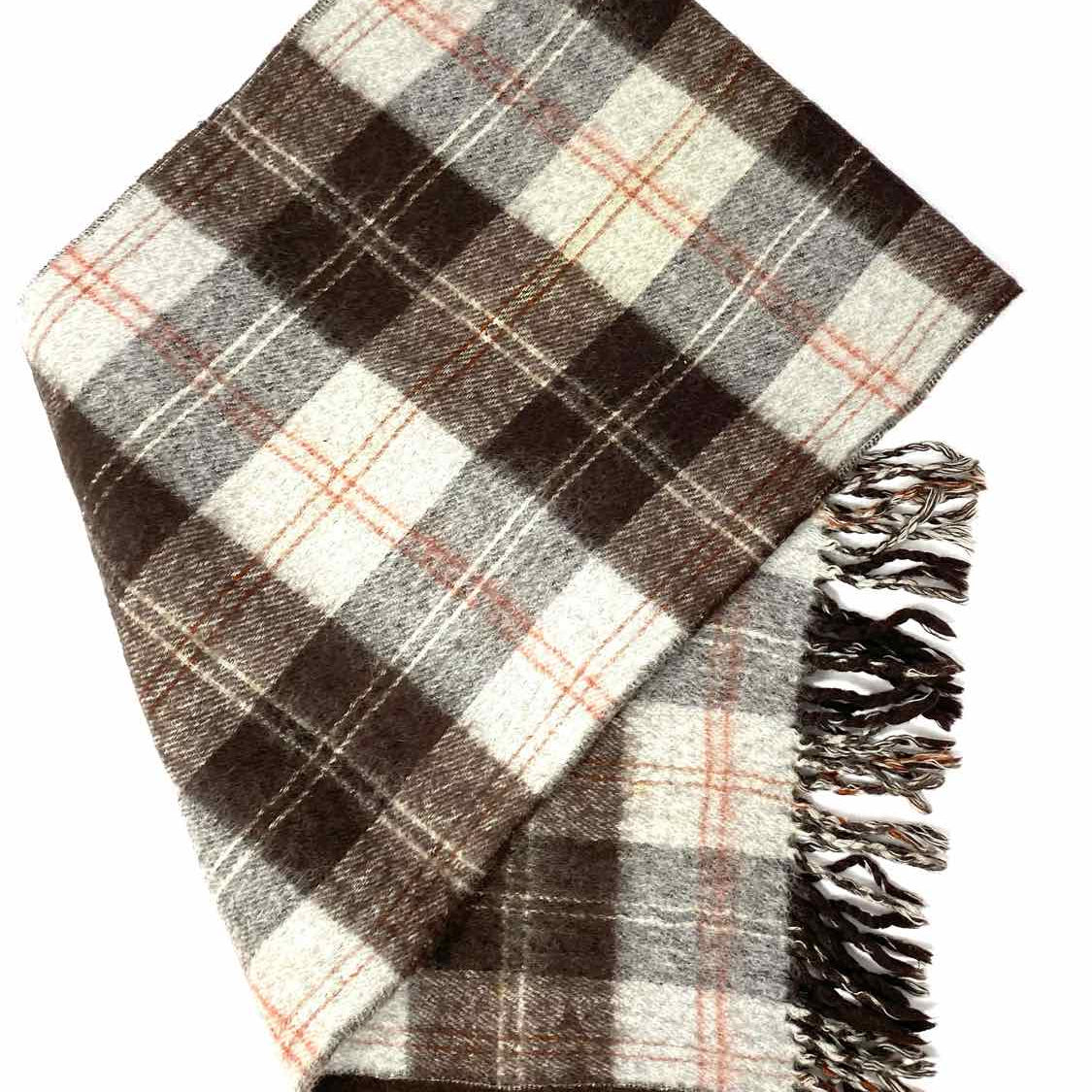 Burberry Brown Long 25" Check Scarf