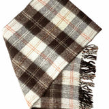 Burberry Brown Long 25" Check Scarf