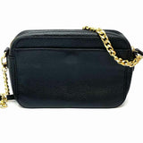 14th & Union Black Camera Bag Pebbled Leather Crossbody
