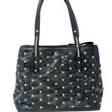 JIMMY CHOO Sasha Black Star Studded Patent Leather Tote