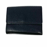 Chloe 2020 Aby Black Compact Lock Pebbled Leather Wallet