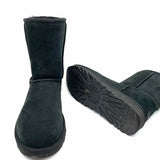 UGG Classic Short II Women's Black Size 9 Suede Boots