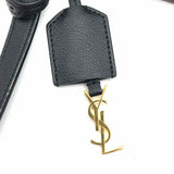 Saint Laurent 2021 North South Shopping Black Rectangle Leather Tote