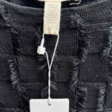 Eileen Fisher Women's Black Size S/P Knit Checkered Sleeveless
