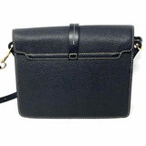 Dooney & Bourke Pebble Grain Florentine Black Flap Leather Crossbody