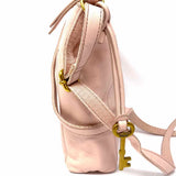 Fossil Tara Light Pink Zip Key Crossbody