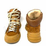 Gucci Women's Brown Size 37.5/7.5 Hiking Suede GG Boots