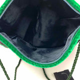 Green / Multi Rectangle Abstract Shoulder Bag