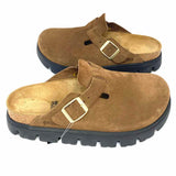 Papillio Women's Brown Size 7 Suede Buckle Mules