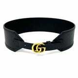 Gucci Black Wide Marmont Belt