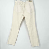 johnny was Women's Cream Size 29/8 Boyfriend Applique Jeans