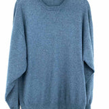 Charter Club Men's Blue Crew Neck Cashmere Knit Sweater