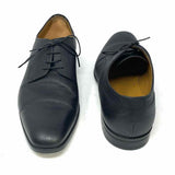 Boss by H. Boss Men's Black Shoe Size 9.5 Oxford Leather Loafers