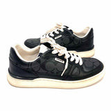 Coach Clip Court Low Top Women's Charcoal Size 6.5 Signature Sneakers