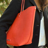 BCBGeneration Orange vegan leather Tote
