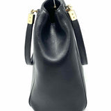 Coach Minetta Black Pebbled Leather Crossbody Tote