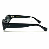 Port Tanger Leila Black Rectangular Sunglasses