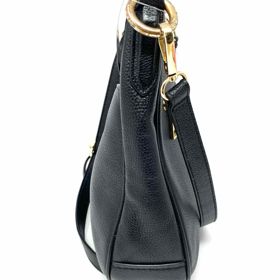Coach Chaise Black Square Pebbled Leather Crossbody