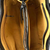 Bottega Giotti Black Mini Woven Leather Tote