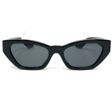 Oliver Peoples Black Cat Eye Stripe Sunglasses