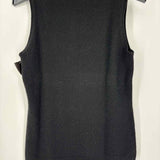 Ann Taylor Women's Black Size M Scoop Neck Cashmere Sleeveless
