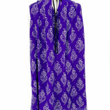 maeve Women's Purple Size M Pleated Silk Floral Dress