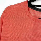 Lululemon Men's Red Size L Stripe Short Sleeve Shirt