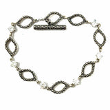 Judith Jack 925 Sterling Silver Chain Marcasite Bracelet