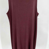 Eileen Fisher Women's Brown Size 3X Sleeveless Ribbed Dress