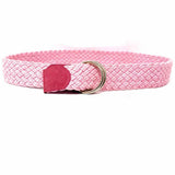 Tommy Bahama Cotton Pink Braided Belt