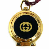 Gucci 1980's World Travel Pocket Watch Alarm Clock Metal Gold Plated Watch