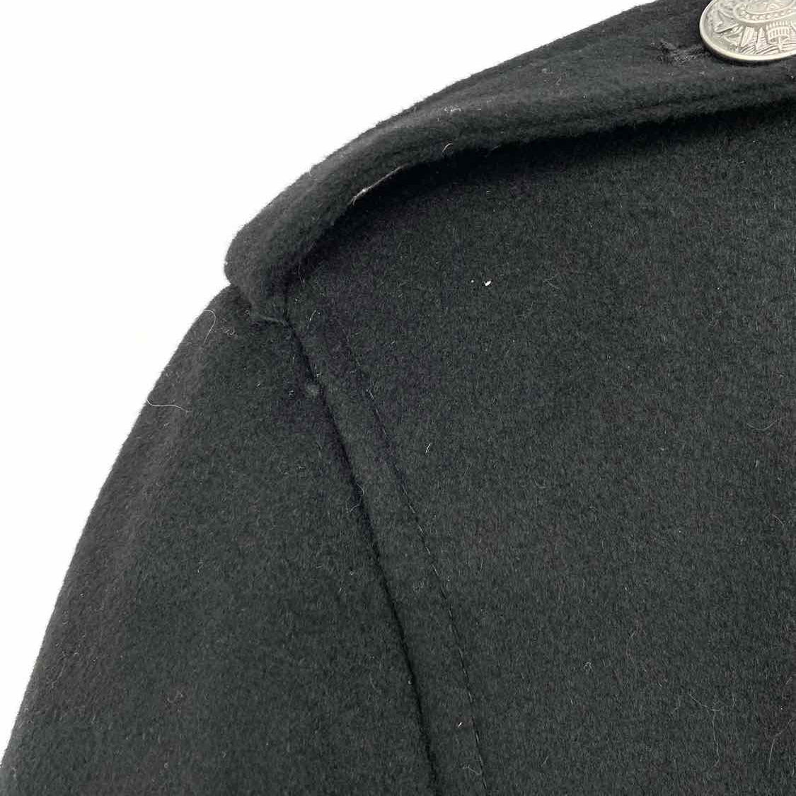 Royal Underground Men's Black Size L Embroidered Cross Double-breasted Jacket