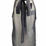 merci Women's Black Size L Mock Neck Polka Dot Sleeveless