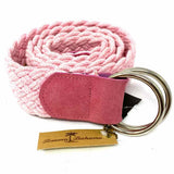 Tommy Bahama Cotton Pink Braided Belt
