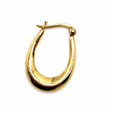 GIANNI BERNINI 18K GP Gold 925 Sterling Silver Hoop Earrings