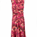 ULLA JOHNSON Othella Wild Rose Women's Pink Size M Sleeveless Abstract Dress
