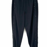 Lululemon Tear-Away Mid-Rise Track Women's Black Size 6 Button Down Jogger Pants