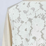 W by Worth Women's Cream Size M Lace Sweater