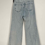 FRAME Le Baggy Palazzo Women's Light Blue Size 27/4 Wide Leg Acid Wash Jeans