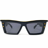 BALMAIN B-VII Black Geometric Sunglasses
