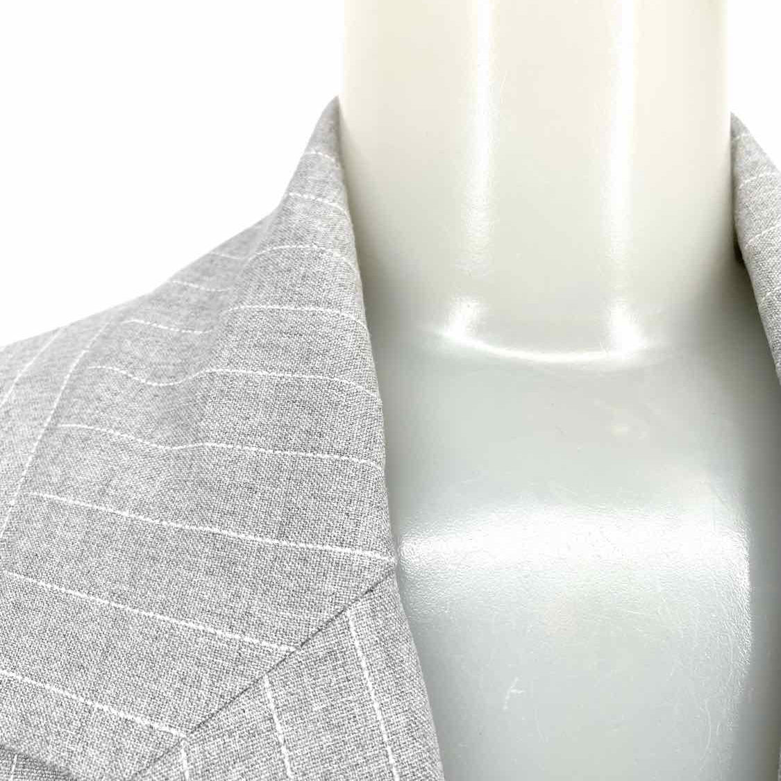 MNG Women's Gray Size L Pinstripe Blazer