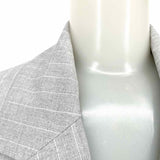 MNG Women's Gray Size L Pinstripe Blazer