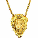 Luca Razza Zodiac Leo Zodiac Leo Gold Tone Pendant 22.5" Lion Necklace