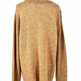 7115 by Szeki Women's Brown Size L Mohair Blend Knit Sweater