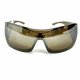 Christian Dior Acetate Bronze Shield Sunglasses